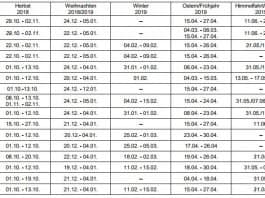Schulferien 2018/2019 2018-2019 Kalender