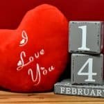 Valentinstag 14 Februar Liebe Grußkarte Datum