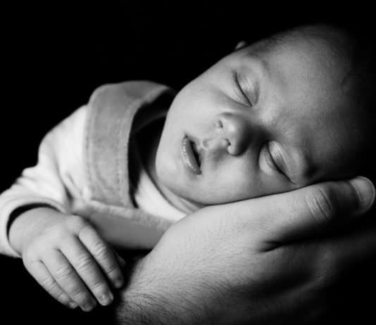 Baby Schöne Schwarz Geboren Kinder Niedlich Augen