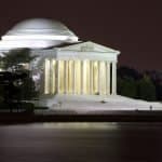 Jefferson Memorial at Night courtesy of washington.org