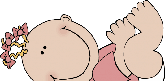 Baby Mädchen Karikaturen Rosa Neues Baby