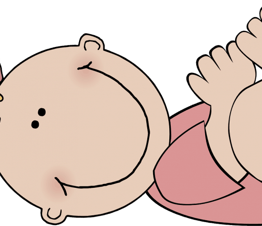 Baby Mädchen Karikaturen Rosa Neues Baby