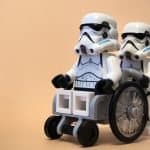 Rollstuhl Stormtrooper Lego Gesundheitswesen Unfall