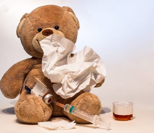 Erkältung Grippe Krank Spritze Grippeimpfung