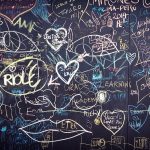 graffiti tafel liebe hand gezeichnet valentine
