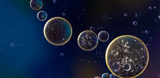 Öl In Wasser Suspension Flüssigkeit Flüssig