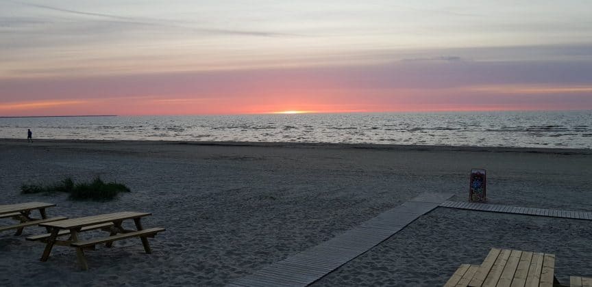 Strand in Riga Lettland