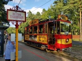 Eisenbahn für Touristen in Riga Lettland
