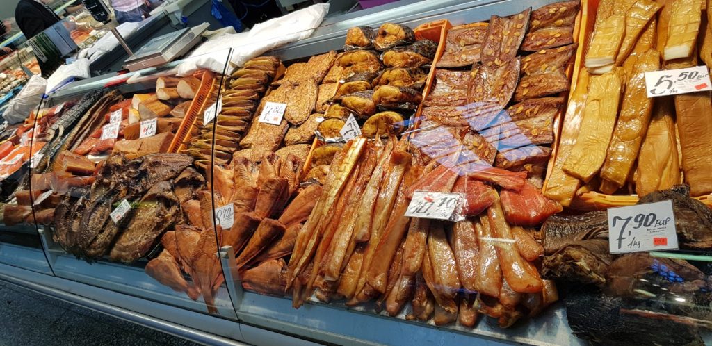 Fischmarkt in Riga Lettland