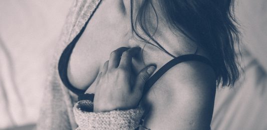 Erwachsene Verwischen Körper Bh Brust Nahaufnahme