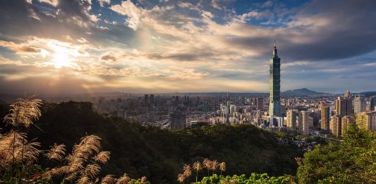 Gebäude Taiwan Taipei 101 Stadt Stadtbild Wolken