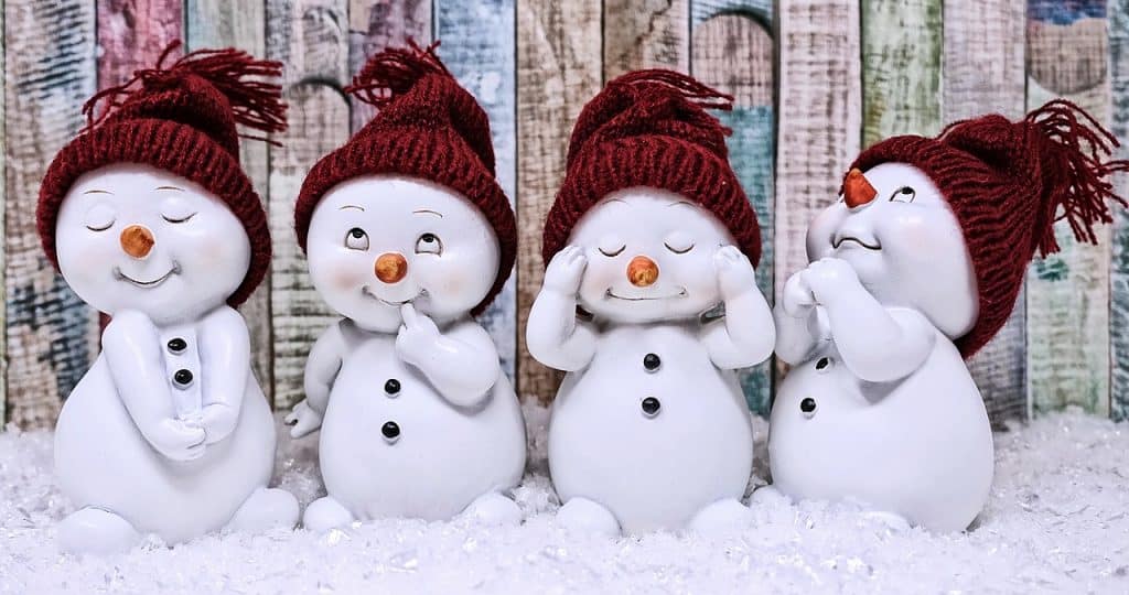 Snowman Figure Cute Winter Wintry Snow Decoration