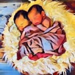 Zwillinge Jungen Babys Säuglinge Neugeborene