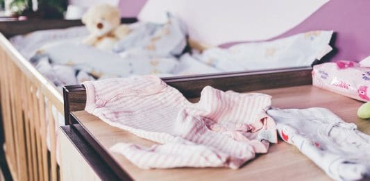 Baby Bär Bett Blau Ändern Kinder Kleidung Krippe
