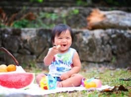 Picknick Baby Essen Niedlich Kinder Lebensmittel