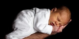 Baby Pflege Kinder Niedlich Hand Gesicht Schlafen