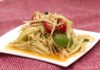 Papaya Salat Thailändisch Lebensmittel Asiatische