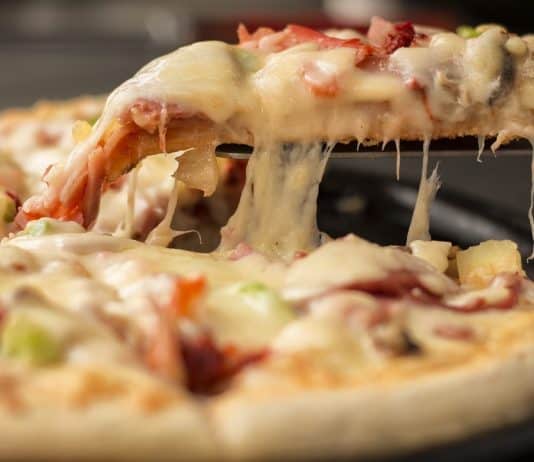 Ungesunde Lebensmittel gibt es nicht Pizza Lebensmittel Fast-Food Muzarella