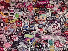 Familie: Zeig mir deinen Aufkleber und ich sag Dir wer Du bist Aufkleber Wand Farbig Papierdekoration Dekoration