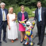 Tierpark Berlin (Direktor SA Knieriem Ministerin F. Giffey Buddybären-Ehepaarr Herlitz)