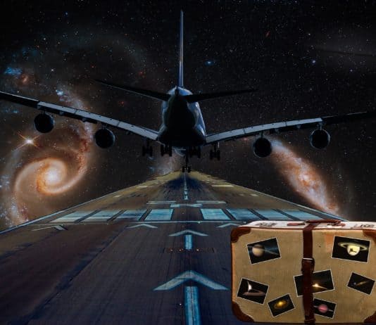Chaos am Flughafen un der Reise im Urlaub
