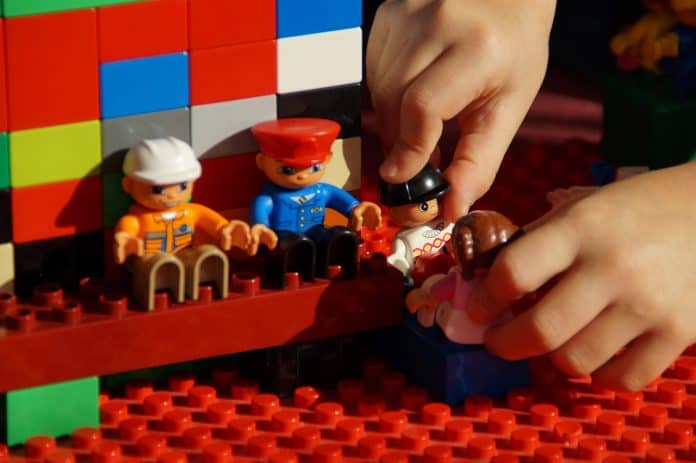 Spielen Lego Duplo Bauen Rollenspiel Männchen Kind