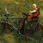 Fahrrad Alt Puppe Kindersitz
