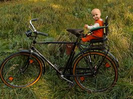 Fahrrad Alt Puppe Kindersitz