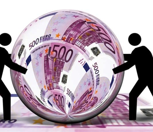 Euro Schein Währung Ball Kugel Rund Schiebe