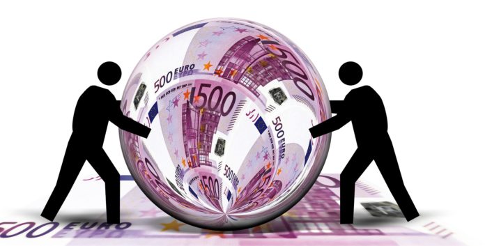Euro Schein Währung Ball Kugel Rund Schiebe