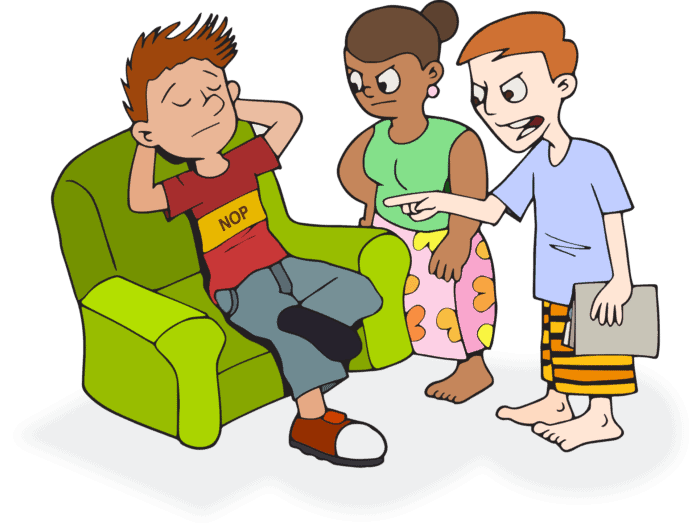 sohn, arbeitslos, eltern