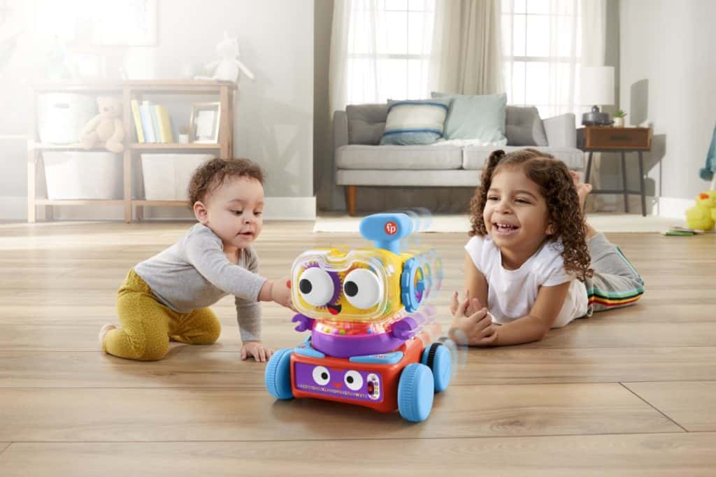 Linus, der 4-in-1 Lernroboter, ein mitwachsendes Spielzeug für Kinder ab 6 Monaten von Fisher-Price.