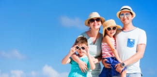 Flunker Ferien, Familienferien, Blau machen Family vacation portrait