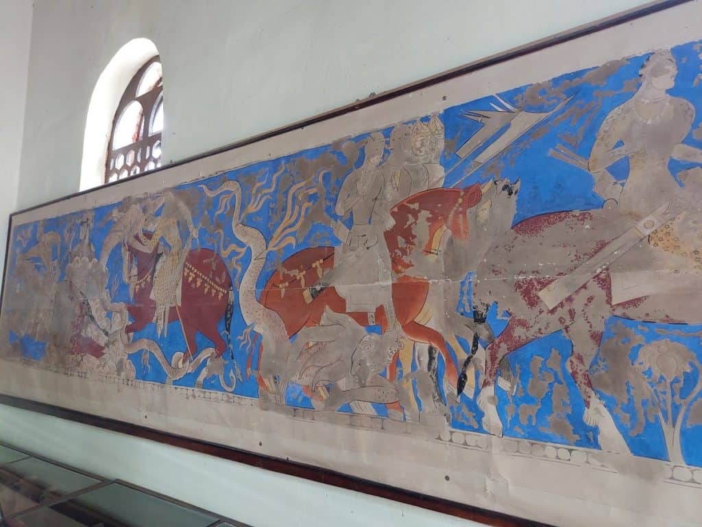 Wandmalerei aus dem alten Penjikent. Foto: Dr. Ronald Keusch
