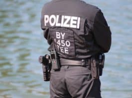 polizei, taucher, boot