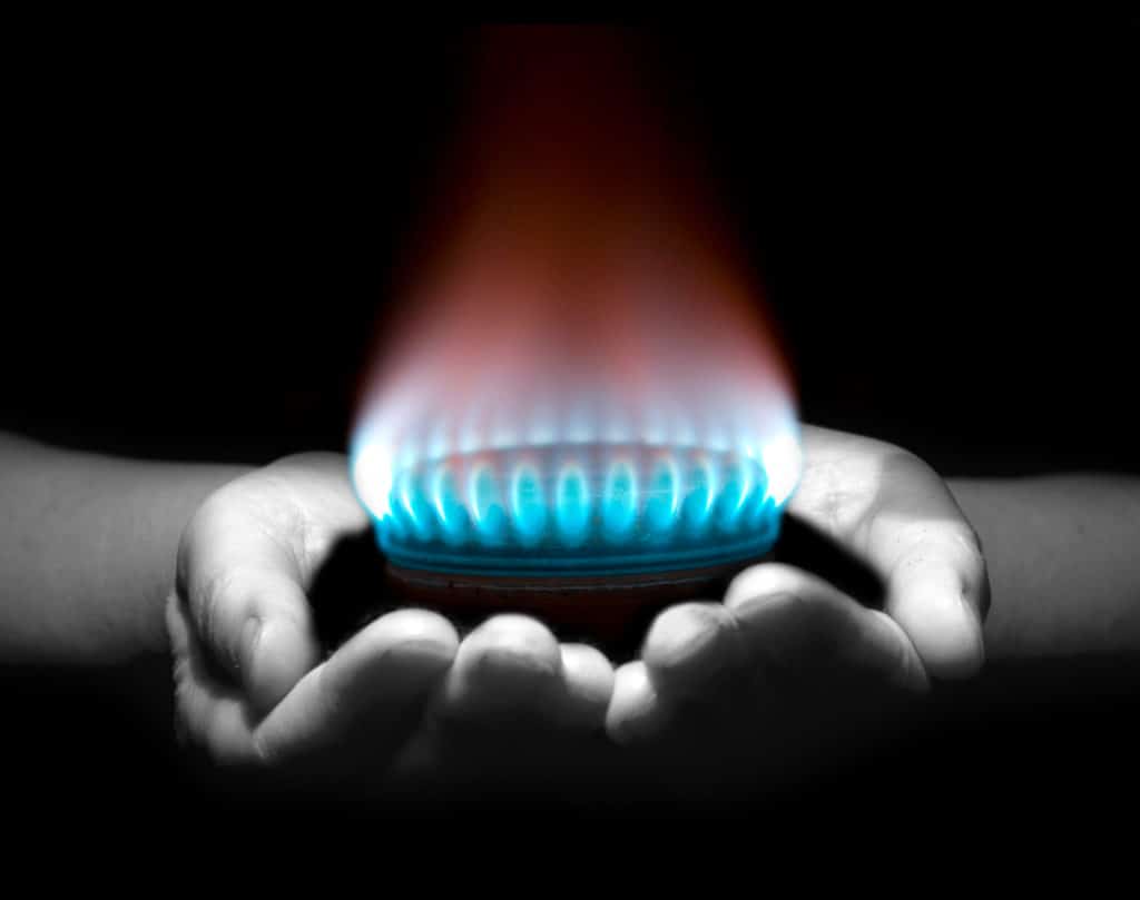 Gas in hands, Gas sparen durch Gasverbrauch senken