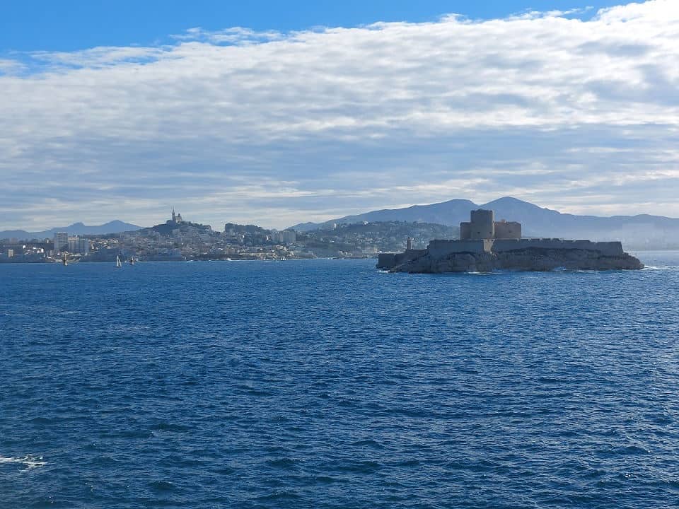Das Chateau d'If mit Blick auf Marseille