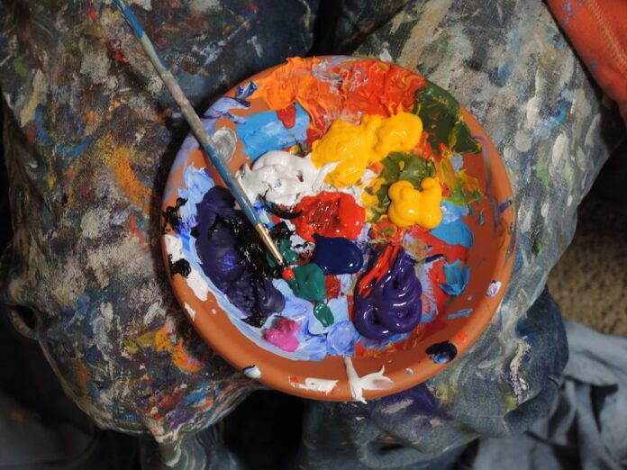 Photo Midwife painting