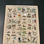 Bilderbogen mit dem ABC