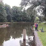 Rudern und Angeln am Rhin bei Alt Ruppin